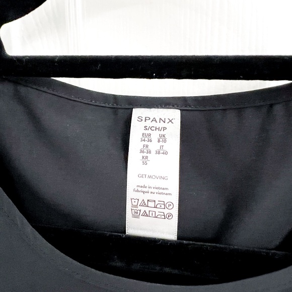 SPANX Yes Pleats Peplum Tank in Very Black - Picture 4 of 4